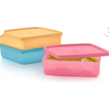 Tupperware Eco Kare 3'lü Yemek Taşıma Kabı Seti