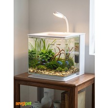 Nbıos Nano Easy Tank Filtreli ve LED Aydınlatmalı Akvaryum - Beyaz (4.5 L)
