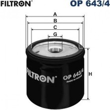 Filtron Almparca Yağ Filtresi Clio Iii 05- Cliov 19- Fluence 09-Logan 05-Megane Ii 02-08 Megane Iii 09- Master Ii 0 1- Qashqai 06-12 Juke 10- Micra V 16- 1.0 Sce 1.5 Dci 1.9 Dci OP643.4