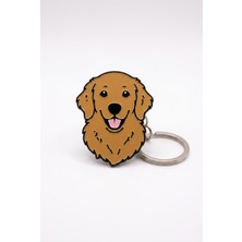 Pazarois Golden Retriever Figürlü Açacaklı Anahtarlık