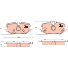 TRW Almparca Fren Balatasi Arka Bmw F70 F74 F78 U06 U12 U11 U10 . Mini J05 J01 U25