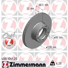 Zimmermann Almparca Fren Diski On Mercedes S-Class W126 79-85