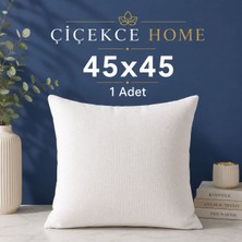 ÇİÇEKCE HOME Çiçekce Home Kırlent Iç Yastığı 1.kalite Boncuk Silikon Elyaf Dolgulu 45X45 1 Adet 350 Gram