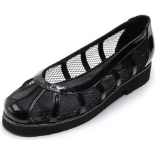 Costo Shoes Büyük Numara Kadın Babet Siyah Iriadam