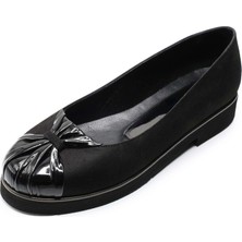 Costo Shoes Büyük Numara Kadın Babet Siyah Iriadam