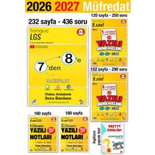 Tonguç Akademi 7'den 8'e Hazırlık Kitabı 2026 Yaz Tatili 2027 8. Sınıf 1. 2. Dönem Yazılı Denemeleri Notları