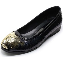 Costo Shoes Büyük Numara Kadın Babet Siyah Iriadam