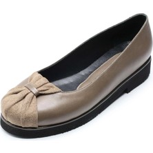 Costo Shoes Büyük Numara Kadın Babet Vizon Iriadam