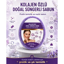 Belirtilmemiş Kolajen Özlü Doğal Süngerli Sabun 135 gr El Yüz Vücut Temizliği Için Pratik Bakım Sabunu