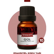 Lemore Gül Koku Yağı Buhurdanlık Yağı Difüzör Esansı Küre 10ML