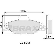 Braxis On Fren Balatası 500 07 1.2 500 07 500 Fıat Sıena Albea Lınea 07 Doblo Cargo Fıorıno 08 Bravo Iı
