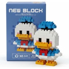 Megola Store Hobi ve Koleksiyon Için Mini Blok Donald Duck Figürü Yapım Seti