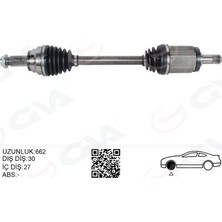 GVA Almparca Komple Aks Ön Sol Bmw X5 E70 F15 X6 F16 E71 E72 662MM