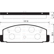 SANGSIN Almparca Arka Fren Balata Mazda 323 Lantis 1.8l Bp Dohc Bj 99-01 / 626 Fs Gf 98-01 / Mazda 6 2.0l Lf-De Gg Gh 02-