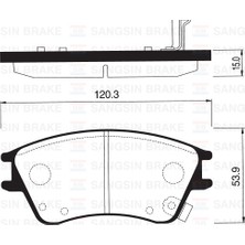 SANGSIN Almparca Ön Balata Disk Hyundai Elantra Xd 1.5 00-06
