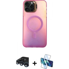 Pileli Store Pilelistore™ iPhone 15 Pro Kılıf Doruk Klasik Prime - Siyah 3D Antistatik Cam Ekran Koruyucu + Raze Metal Kamera Lens - Lt