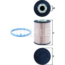 Mahle Almparca Mazot Filtresi Mondeo Iv Iv 07-14 2.0 Tdci Volvo S40 S60 V50 V70 C30 C70 XC60 D3-D4-D5 2.4d