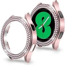 Belirtilmemiş - Galaxy 6 44 mm Kenar Taşlı Kasa Koruyucu (Ekran Koruyucusuz) - Pembe 1