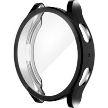 Belirtilmemiş Galaxy 5 40MM Silikon Parlak Renkli Ekran Koruyuculu Kasa Koruyucu 15 Siyah