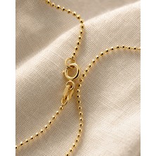 Sarezza Gold 14 Ayar Altın Top Zincir/ Tırnak Makası Kolye 50 cm