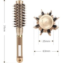 Belirtilmemiş 25MM Teknoloji Seramik + Iyonik Termal Fön Saç Fırçası Profesyonel Seri 1. Kalite Salon Seri