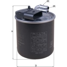 Mahle Almparca Yakit Filtresi Mercedes OM651 W639 W447 W470 B906 B907 B910