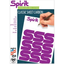 Valor Spirit Classic Sheet Carbon Dövme Transfer Kağıdı – Manuel Stencil Karbon Kağıdı (200'LÜ)