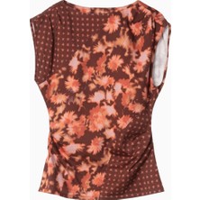 3.1 Phillip Lim Desert Floral Patchwork Lüks Tasarım Çiçek Desenli Bluz