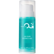 Valor Og Fury Stencil Transfer Gel Solution 200G – Profesyonel Dövme Transfer Jeli (Yüksek Tutuculuk &amp; Net Stencil)