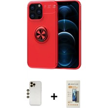Pileli Store Pilelistore™ iPhone 13 Pro Max Kılıf Yankı Form Prime - Siyah 6d Mat Seramik Hayalet Nano Ekran Koruyucu + Shine Kamera Lens - Gd