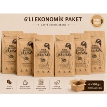 Perla Del Pastore Barista Caffè Crema Beans %100 Arabica Kahve Çekirdeği 500G.*6 Adet