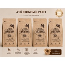 Perla Del Pastore Barista Caffè Crema Beans %100 Arabica Kahve Çekirdeği 500G.*4 Adet