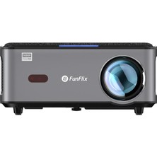 Funflix P1 Android 4K Destekli Bluetooth 5g Wi-Fi Full Hd Projeksiyon Cihazı, 150W Lamba, 300 Inç Gö