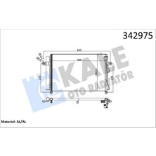 Kale Almparca Klima Radyatörü Kondenser Hyundai Getz 1.5l D3FA D4FA Crdi 02-10