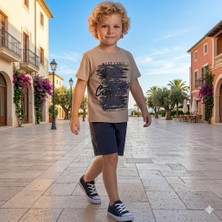 Erca Home Tekstil Ürünleri Yazlık Ikili Takım 2y,3y,4y,5y Erkek/ Kahvrengi