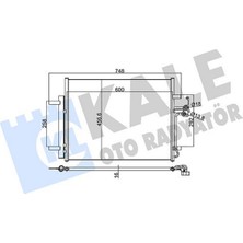 Kale Almparca Klima Radyatoru Mondeo Iv S Max 07 /- Galaxy 1.6 / 1.8 / 2.0 / 2.0tdci 07 /- Landrover Freelander 2 .2t Genişlik: 457MM. Uzunluk: 600MM