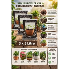 Plant Home Power Mix Ev & Bahçe Için Premium Bitki Toprağı - Böcek Sinek Yapmaz - 3X5LITRE