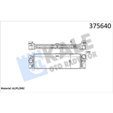 Kale Almparca Turbosarj Radyatoru Mercedes Sprinter B907 B910 18-