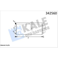 Kale Almparca Klima Radyatoru Kondenseri Renault Master Iii 10- Opel Movano B 10- 2.3dci 775X351X16 Alüminyum Kurutucu Ile