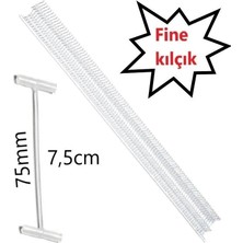 Jokey Ambalaj Şeffaf Fine 75MILIMETRE / 7,50CM Etiketleme Kılçığı (1000 Adet)