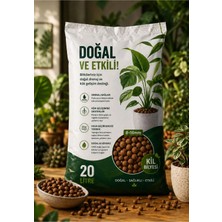 Plant Home Power Mix 8-16 mm Kil Bilyesi 20 Litre Doğal Drenaj ve Kök Gelişim Desteği