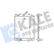 Kale Almparca x Radyatör P107-C1 DV4TD 1.4hdi 8V-TOYOTA Aygo D4D Mekanik 375X328X16 Al-Pl-Brz