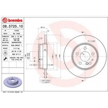 Brembo Almparca Fren Diski Arka Mercedes S-Class W140 91-98