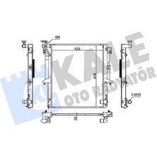 Kale Almparca Radyatör Mitsubishi L200 Al/pl/brz 525X638X16