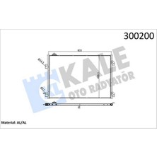 Kale Almparca Klima Kondenseri Clio Symbol 1.5 Dci 04- Mek 658X411X16