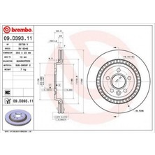 Brembo Almparca Arka Fren Aynasi Volvo S60 10 -13 - S80 Ii 08 -13 - V60 10 - V70 08 - XC70 07 -13 - 302X5DL