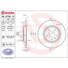 Brembo Almparca Arka Fren Aynasi A4-A5 1.8-2.0 07 - A6 1.8-2.0 11 - A7 2.0-2.8 11 - Q5 2.0 09 - 986479382-DF4848