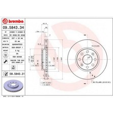 Brembo Almparca Ön Fren Aynasi Corsa D 07- Corsa E 14- Adam 13- Fiat Punto Evo 09- Grande Punto 05- 257X22X4DL Ha Li