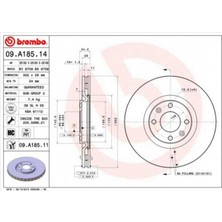 Brembo Almparca Ön Fren Aynasi Corsa F E 19- Mokka E 20- 208 19- 2008 19- 308 07- 3008 09- 5008 09- C4 20- Ds5 15- Ds3 18- 302X34X4DL Hali