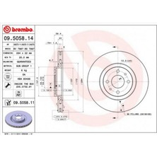 Brembo Almparca On Fren Diski Fiat Tipo 91-95 Punto 99-12 Coupe 96-00 Alfa Romeo 146 95-01 145 95-01 Lancia Delta Ii 93-99 Dedra 91-99